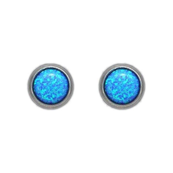 Pierceless Winter Knight's Ice Opal Earring picture