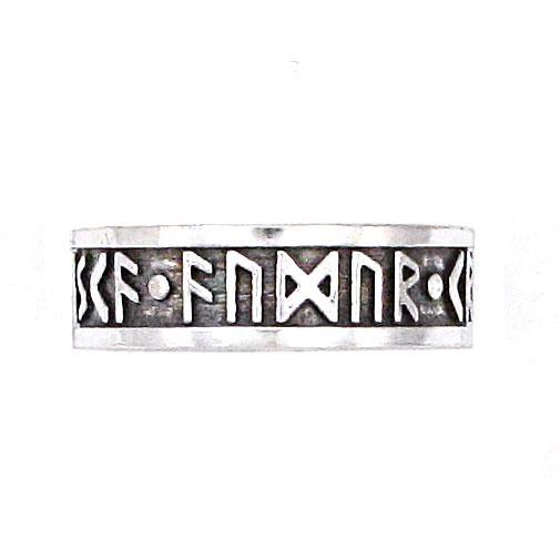 Wisdom - Wealth - Power Furthark Rune Ring picture