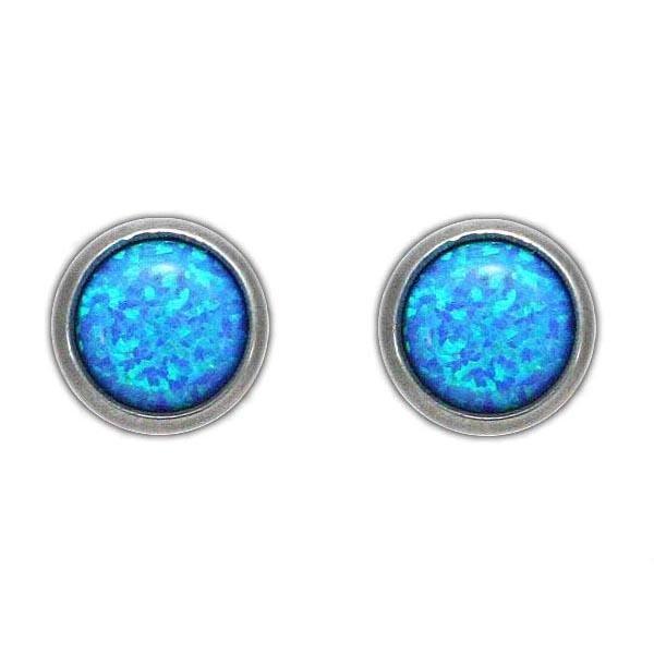 Pierceless Winter Knight's Ice Opal Earring picture