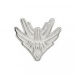 Vev Glyph Pin - Enameled Silver