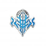 Beteb Glyph Pin - Enameled Silver