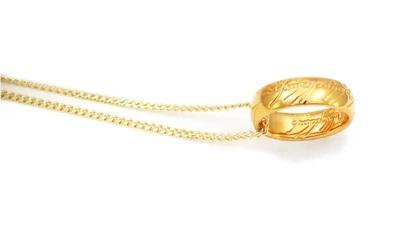 The ONE RING Necklace - GOLLUM  Gold picture