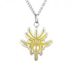 Ishi Glyph Pendant - Enameled Silver