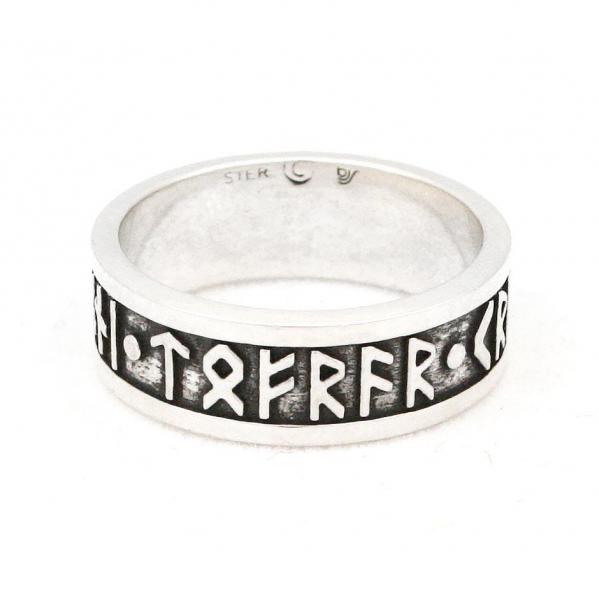 Luck - Magic - Power Furthark Rune Ring picture