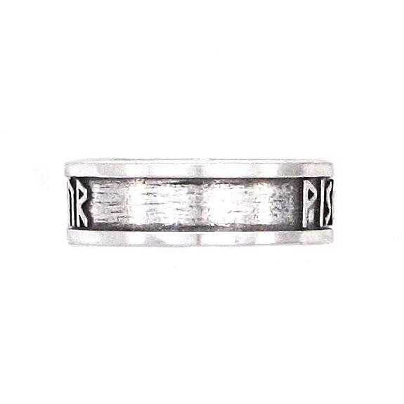 Wisdom - Wealth - Power Furthark Rune Ring picture