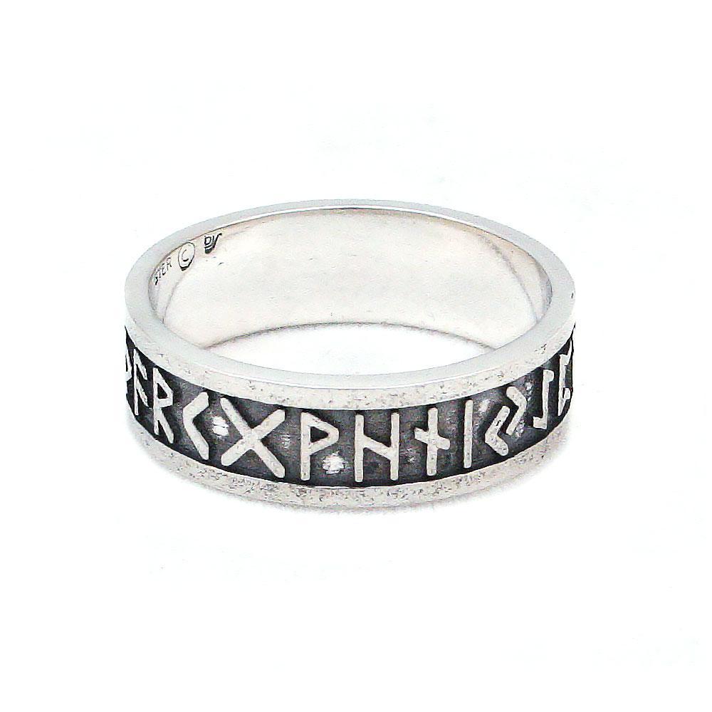 Elder Furthark Alphabet Rune Ring picture