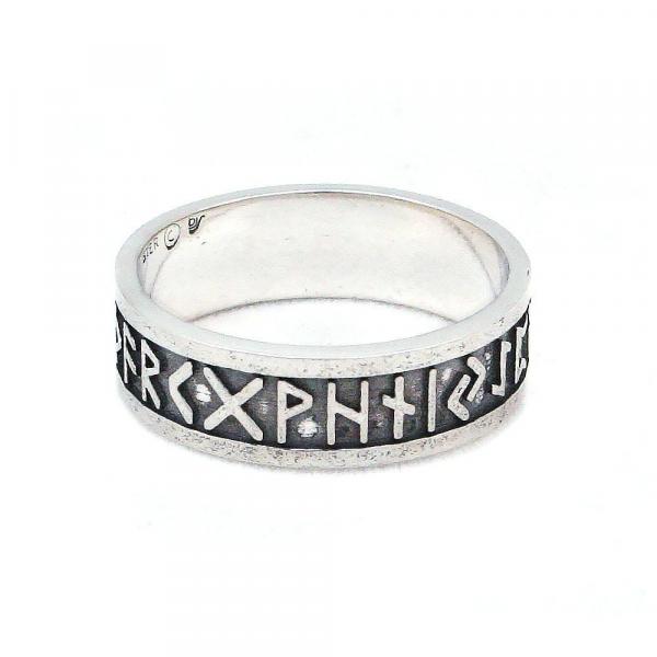 Elder Furthark Alphabet Rune Ring picture