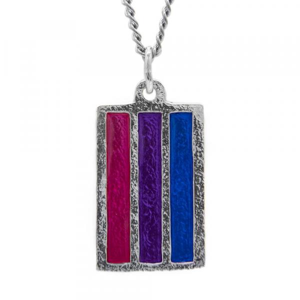 Bisexual PRIDE Flag Necklace picture