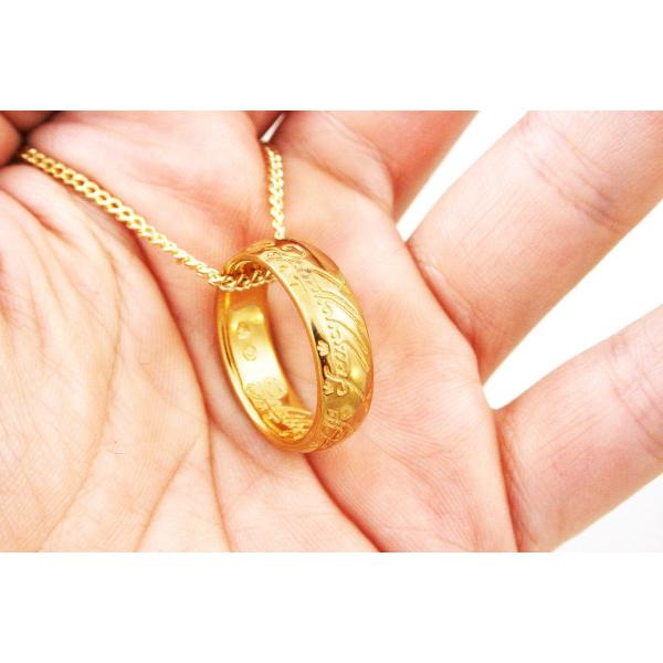 The ONE RING Necklace - GOLLUM  Gold picture