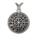 Steel Alphabet Medallion - Silver