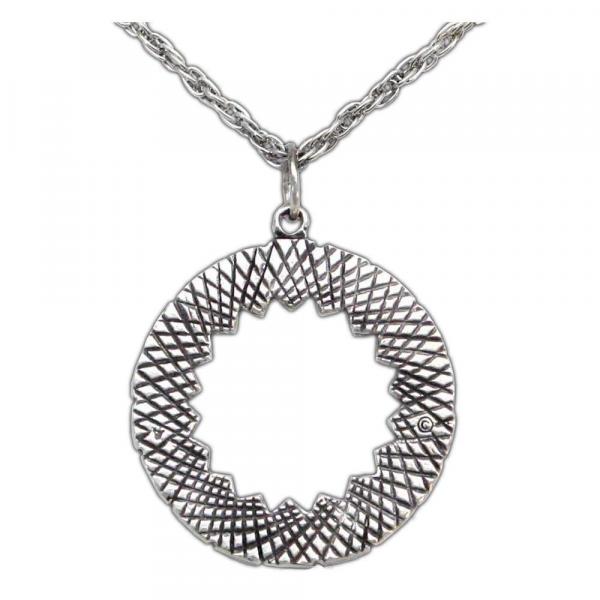 Ward Circle Pendant - Silver picture