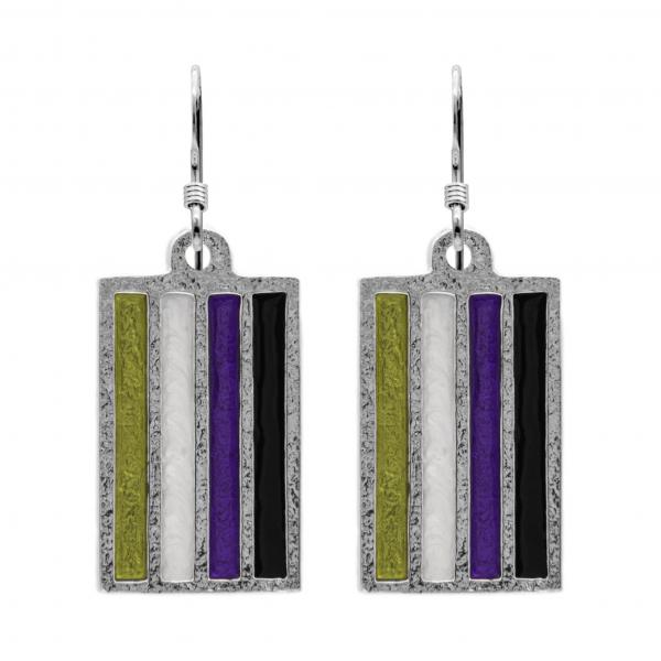 Non Binary PRIDE Flag Earrings picture