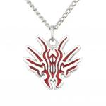 Chach Glyph Pendant - Enameled Silver