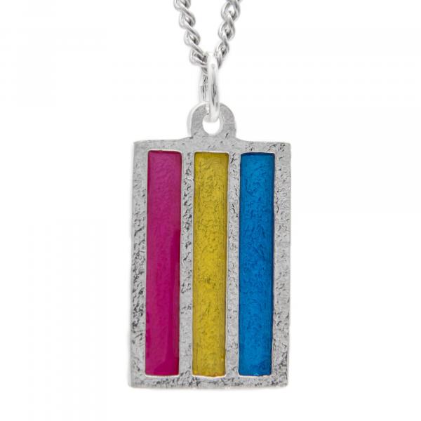 Pansexual PRIDE Flag Necklace picture