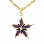 Enameled Nalthis Pendant - Brass