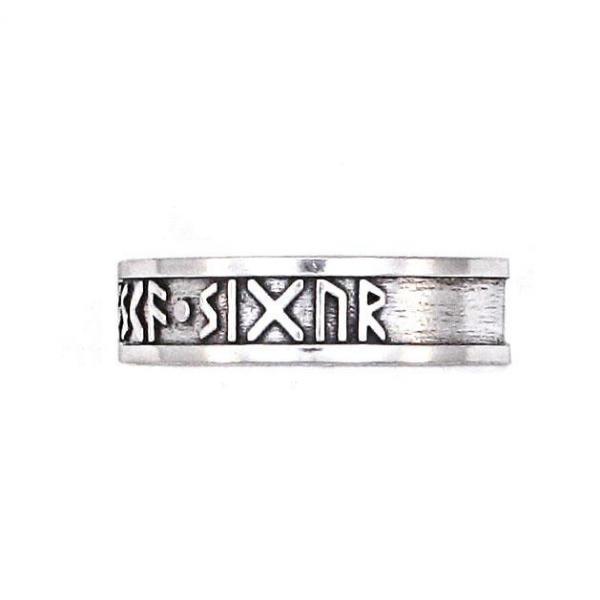 Courage Boldness Victory Furthark Rune Ring picture