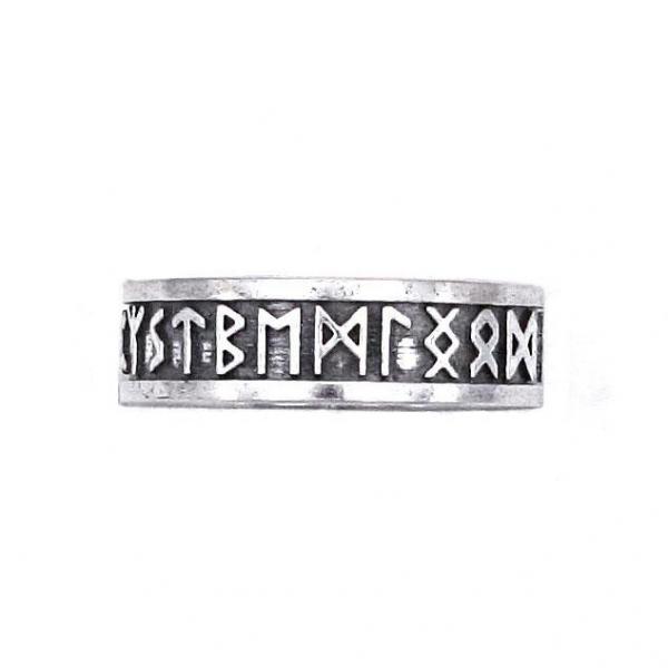 Elder Furthark Alphabet Rune Ring picture