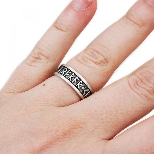 Luck - Magic - Power Furthark Rune Ring