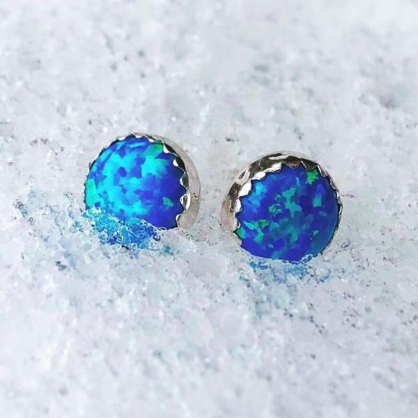 The Winter Knight's Ice Opal Earring picture