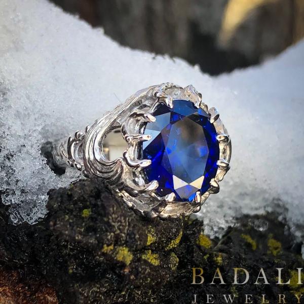 VILYA - The Ring of ELROND with Lab Sapphire picture