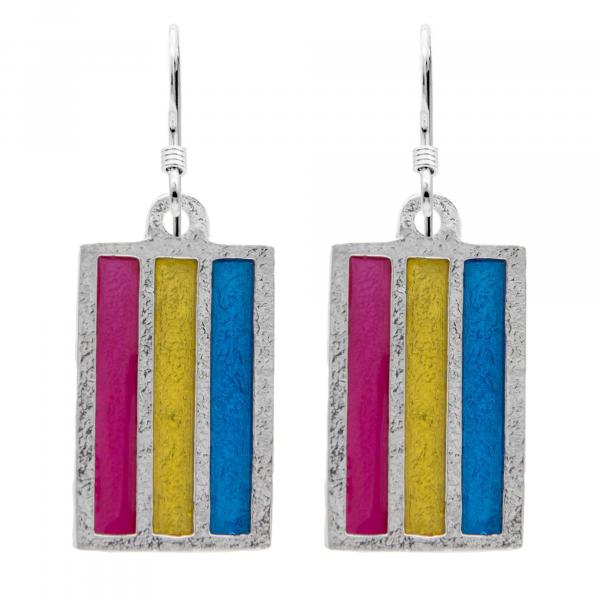 Pansexual PRIDE Flag Earrings picture