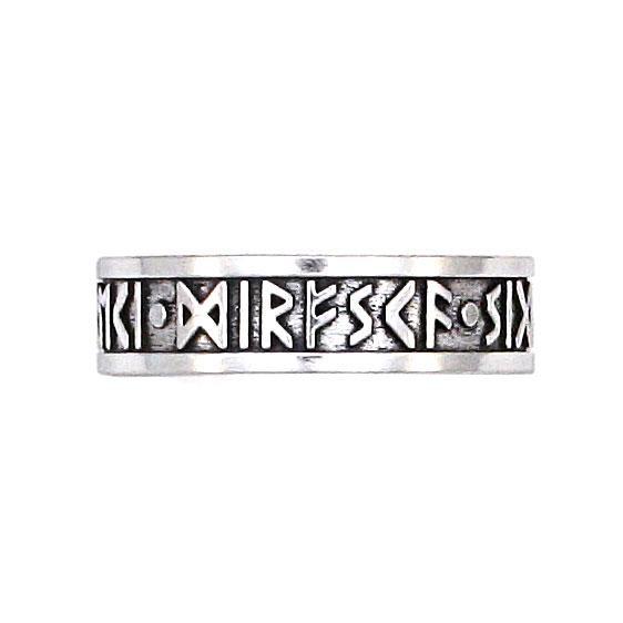 Courage Boldness Victory Furthark Rune Ring picture