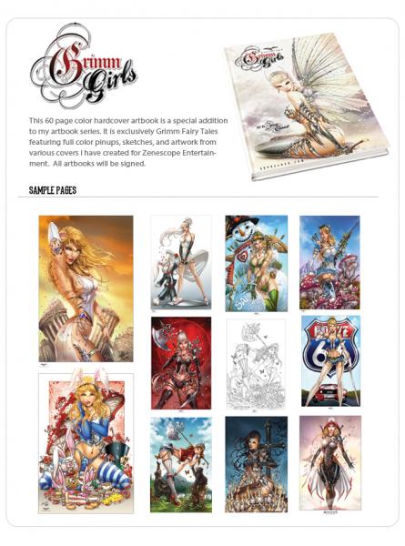 Grimm Girls Artbook hardcover picture