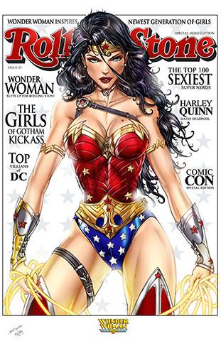 Wonder Woman Rolling Stone picture