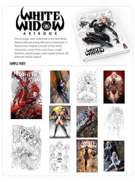 White Widow Artbook hardcover picture