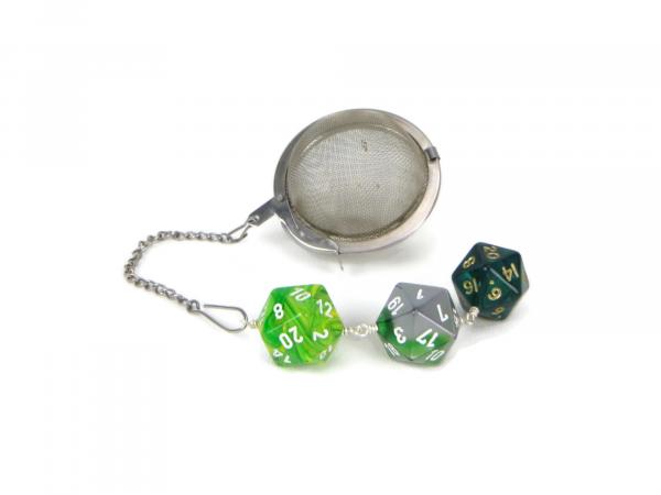 Tea infuser with D20 charm picture