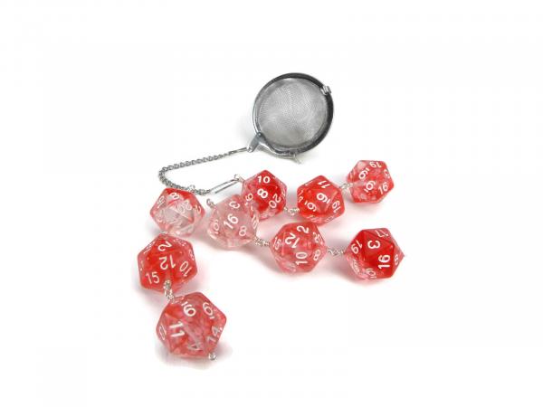 Tea infuser with D20 charm picture