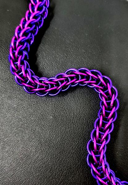 Double Purple Full Persian Chainmaille Bracelet picture