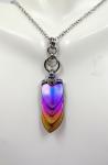 Sunset Fade Titanium Scale Pendant