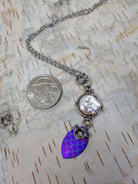 Mermaid's Treasure Pendant: Purple Titanium picture