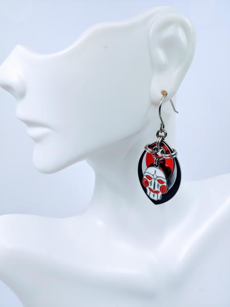 Jigsaw/ Billy the Puppet Earrings picture