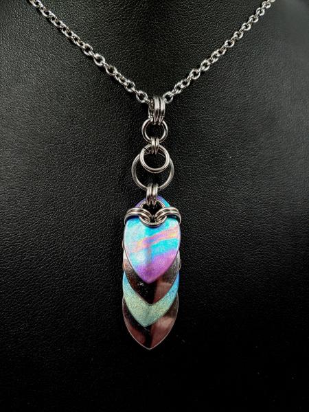 Tropical Sunset Titanium Scale Pendant picture