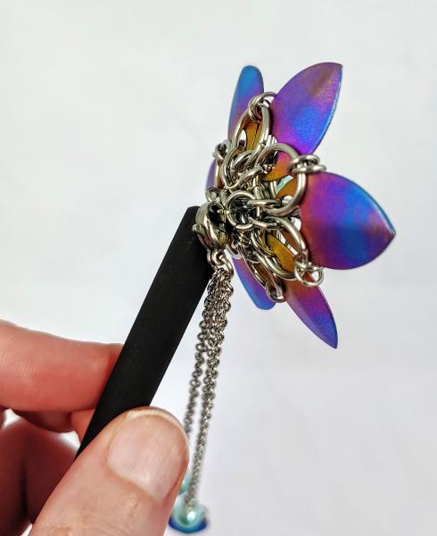 Hair Flower Hair Sticks: Sunset Fade Titanium picture