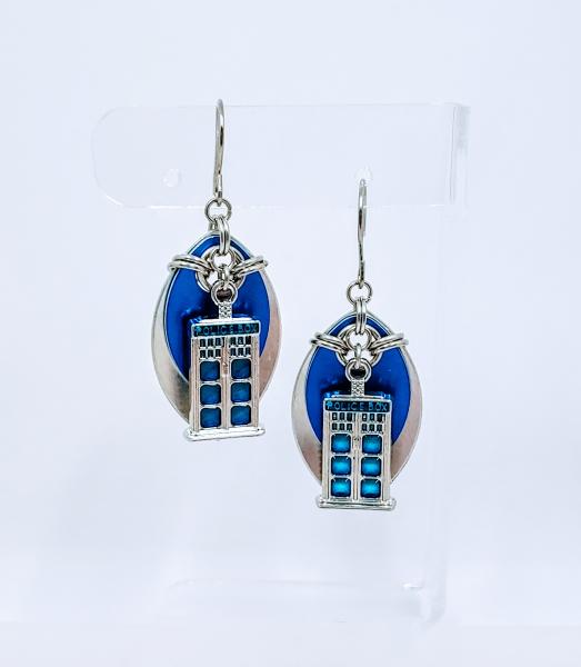 Dr. Who TARDIS Earrings picture