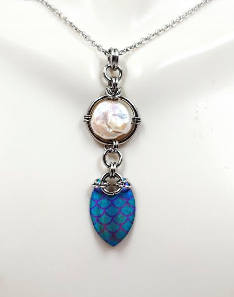 Mermaid's Treasure Pendant: Teal Titanium picture