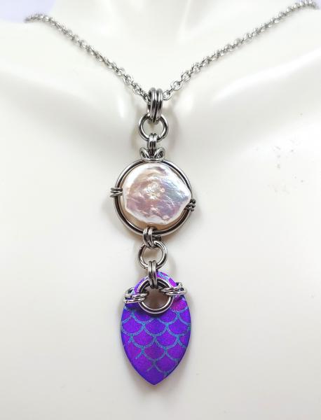 Mermaid's Treasure Pendant: Purple Titanium