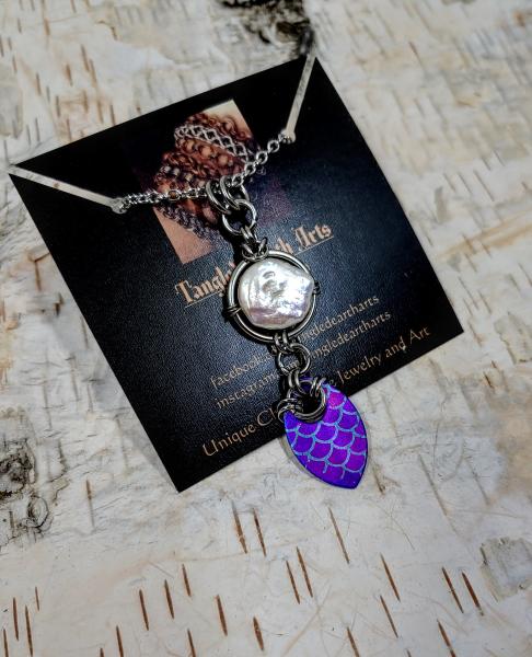 Mermaid's Treasure Pendant: Purple Titanium picture