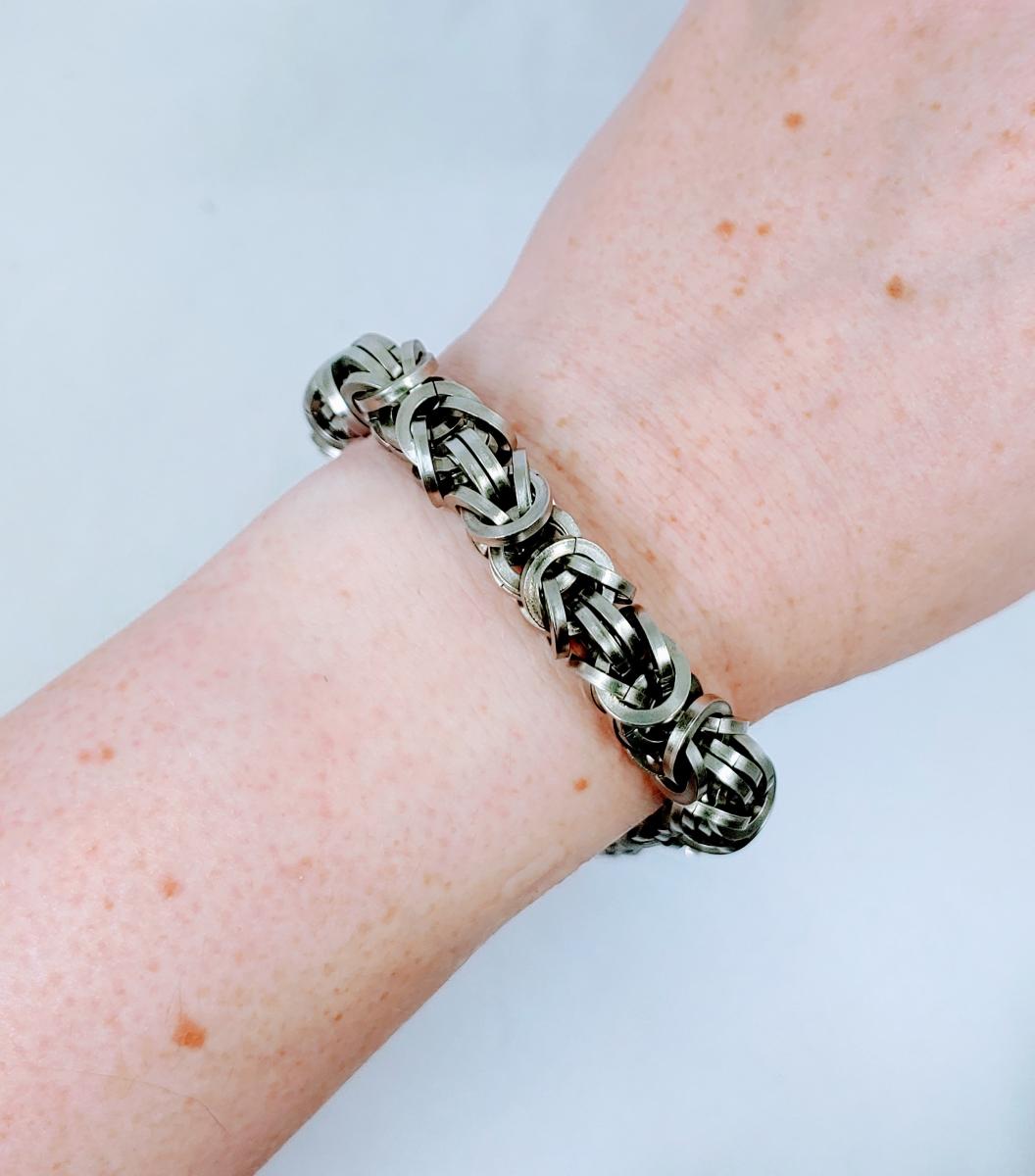 Industrial Stainless Steel Chainmaille Bracelet picture