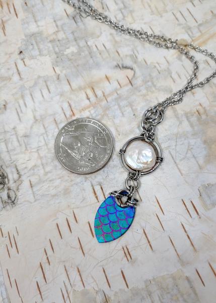 Mermaid's Treasure Pendant: Teal Titanium picture