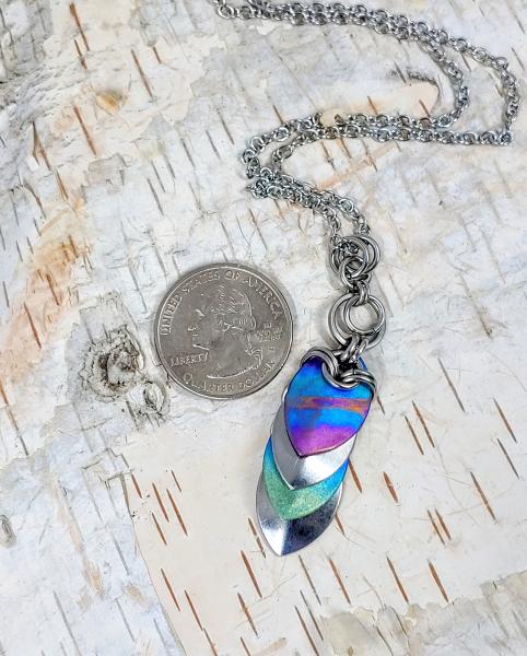 Tropical Sunset Titanium Scale Pendant picture