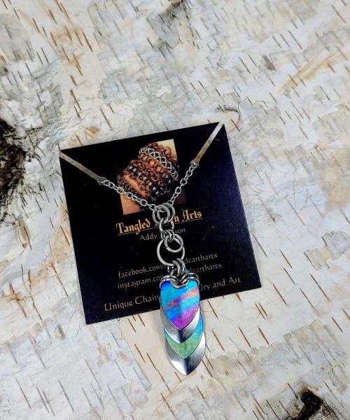 Tropical Sunset Titanium Scale Pendant picture