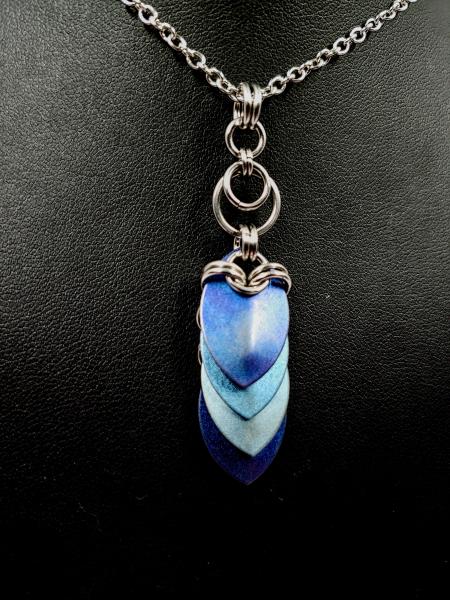 Faded Denim Titanium Scale Pendant picture