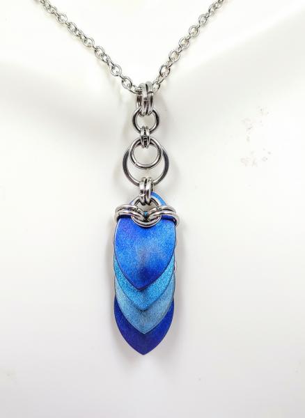 Faded Denim Titanium Scale Pendant picture