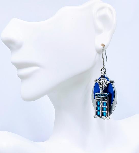 Dr. Who TARDIS Earrings picture