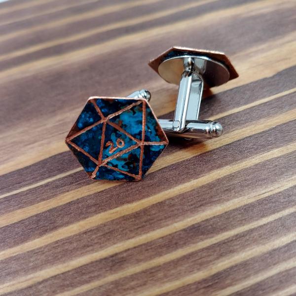 D20 Cufflinks picture