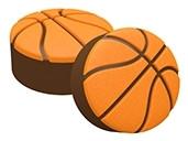 Basketball Chocolate Covered cookies